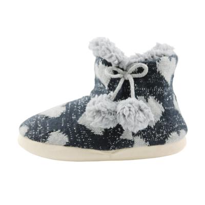 China Knitting Cute Women Winter Snow Boots Warm Non Slip Indoor for sale