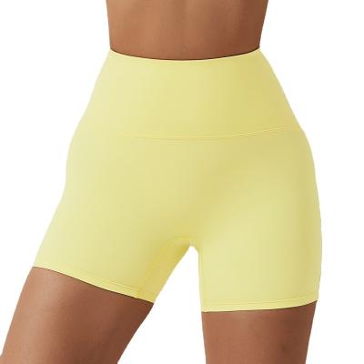 China Breathable Eco-Friendly Seamless High-Waist Yoga Shorts - Perfect for Running and Fitness.Peach-Booty Design Activewear for sale