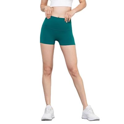 China Breathable High Quality Women Active Wear Suppliers High Waisted Workout Shorts Nude Yoga Scrunch Butt Lift Biker Gym Short for sale