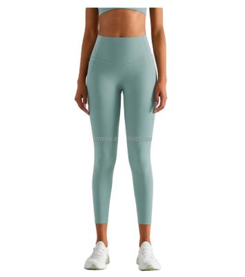 China Breathable Sports Gym Leggings Butt Lift Yoga leggings  Custom High Waist Tummy Control Outdoor Fitness Workout Pant for sale