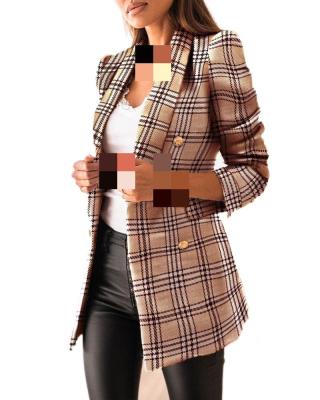 China 2022 fall and winter Anti-wrinkle Ecowalson S-3XL outwear coat for women cross suit collar jacket lady wholesale clothes for sale