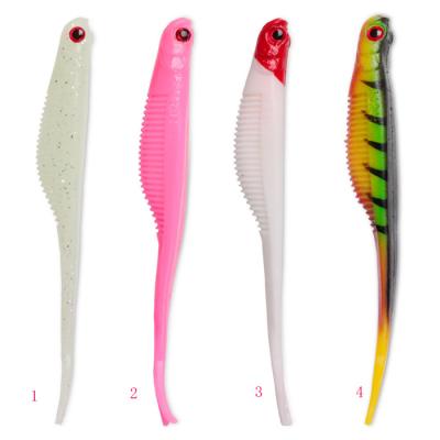 China HAWKLURE Silicone Straight Tail Soft Bait Fishing Lures 12.5cm Worm 7.5g Silicone Shad Bionic Soft Bait for sale