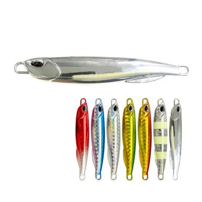 China HAWKLURE Lead Metal Jig With 3D Eyes Fish Lead Jig Knife Jig Sea Fishing Tackle 10g 40g for sale