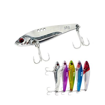 China Lead Jig HAWKLURE Paint Metal VIB Lure 3D EyesVibration Bait 3.5g 5g Distant Possibility Slots Hook Bass Bait Deep Sea Fishing Artificial for sale