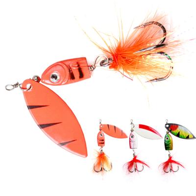 China HAWKLURE Metal Fishing Lures 6.8g 12.7g Metal Spoon Spinning Sequins Spoon Metal Lure Spinner Groundbaits for sale