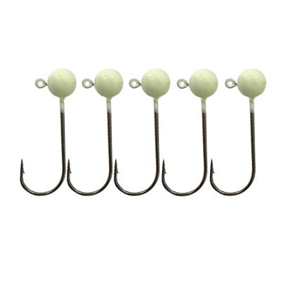 China HAWKLURE Root Hooks 1.7g 2.1g 4pcs Advance Jig Hook Fishing Jig Luminous Luminous Hook for sale