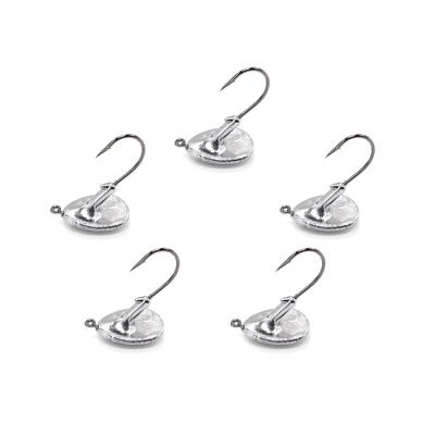 China Lead HAWKLURE Rocker Barbed Hook Soft Lure Rigging Hook 3.5g 5g 7g 10g 14g Freshwater Fishing Hook for sale