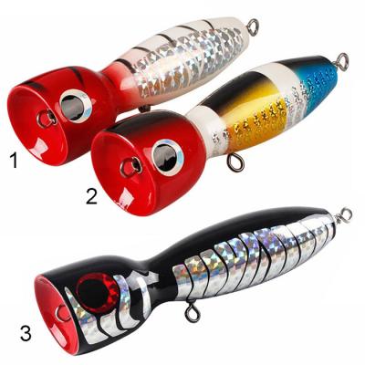 China HAWKLURE Wood Snap Lure Wooden Fish Lure Snap Lure Seawater Fish Bait Trolling Bait for sale