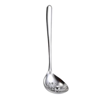 China New durable thick creative heart-shaped stainless steel soup spoon colander household anti-scalding soup spoon for sale