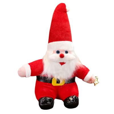 China Simplicity Cartoon Santa Claus Doll Plush Toy Pillow Doll Bag Red Santa Claus 2022 Elegant Ornaments for sale