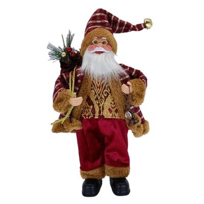 China Elegant Simplicity 2022 Hot Selling Classic Santa Claus Christmas Ornaments Christmas Scene Decoration Fashion Standing Ornaments for sale