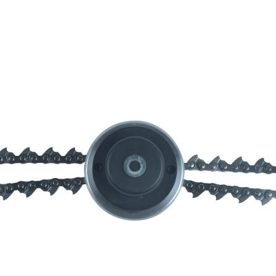 China 2-Stroke Lawn Mower Brush Cutter Chain Grass Trimmer Head for sale