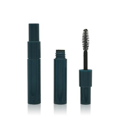 China Cosmetics 4.3ml Seaweed Green Color Plastic Mascara / Eyebrow Tinted Empty Wine Shaped Bottles / Tubes With Olival Shaped Brush for sale