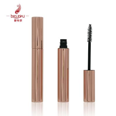 China Low MOQ 4ml 5ml 8ml Cosmetics Aluminum foil gold, silver, rose gold eyelash mascara tube, empty primer mascara container bottle with nylon brush for sale