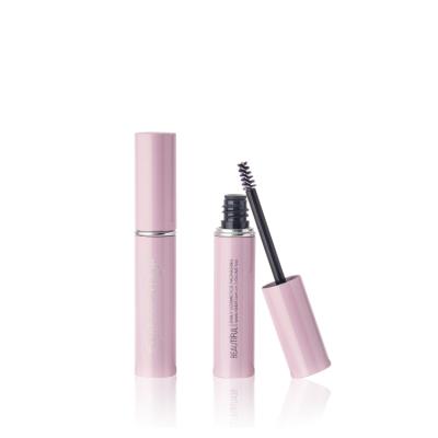 China Cosmetics New Arrival 5ml Empty Light Pink Metal Mascara Container With Silver Diamonds, Metal Mascara Tube, Empty Mascara Tube for sale