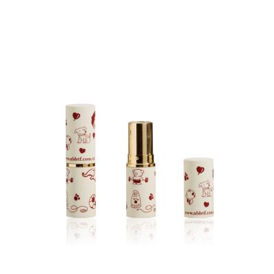 China Beige soft touch 3.8g luxury empty cosmetics/aluminum cream lipstick container/metal cosmetic tubes//pacakaging case for sale