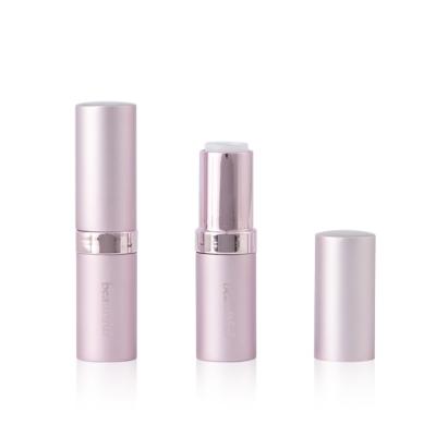 China custom 3.8g empty matte metallic pink lipstick case/container/tubes cosmetic/packaging with glossy/shiny pink logo for sale