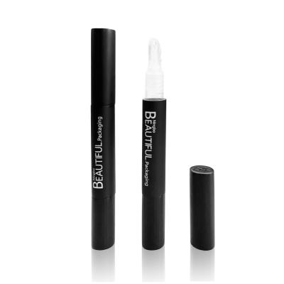 China Cosmetics 2ml Empty Matte Black Aluminum/Metal Concealer Twist Pen, Cosmetic Twist Pen, Twist Brush Pen for sale