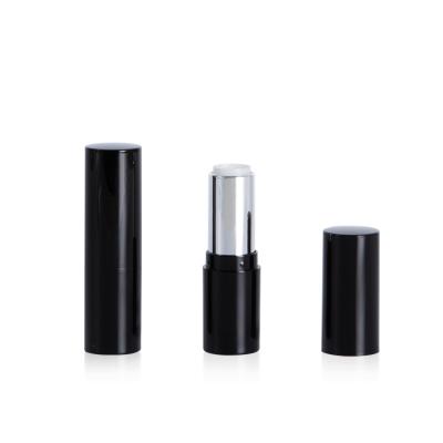 China LOW MOQ 3-4g cosmetic plastic lipstick packaging, black lipstick container, 11.8/12.1/12.7mm lipstick tube for sale