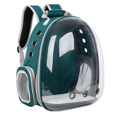 China New Design Breathable Portable Dog Cat Backpack Transparent Pet Carrier Backpack for sale