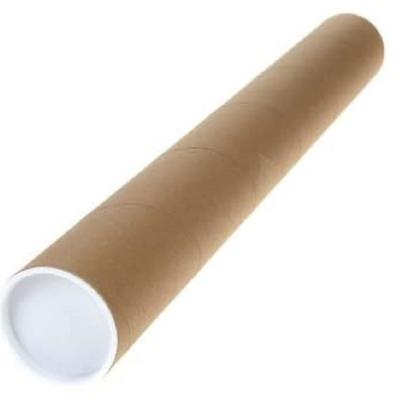 China Textile 100% Biodegradable Packaging Containers Brown Paper Tube 1.5