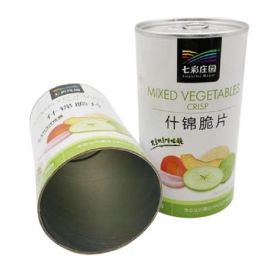 China High Quality Paper Boxes Recycled Materials For Cashew Nuts Tin Tube Canister Packaging for sale