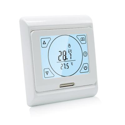 China E91.723 RTS Contemporary Contact-Button Programmable Boiler Thermostat with 3A 100-240VAC Potential Free Output for sale