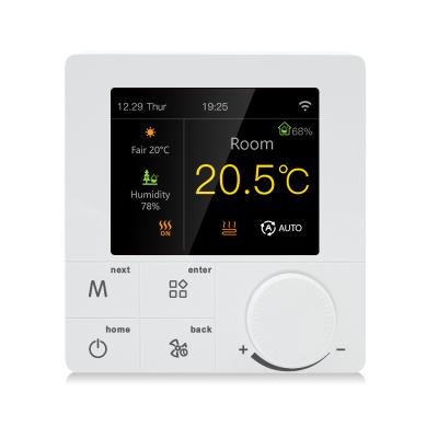 China R8C.723 Contemporary Original Manufacturer LCD Display Screen 3A Smart WiFi Colorful Boiler Thermostat Works with Alexa and Google for sale