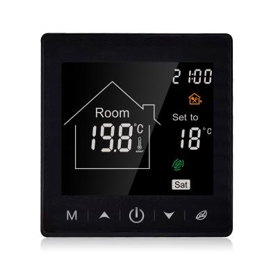 China Contemporary Original Manufacturer R9N.703 LCD Water Heating Programmable Thermostat with Buzzer 3A 100-240VAC for sale