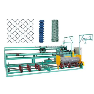 China Building Material Shops Cyclone Fence Manufacturing Automatic Diamond Wire Mesh Chain Link Fence Machine for sale