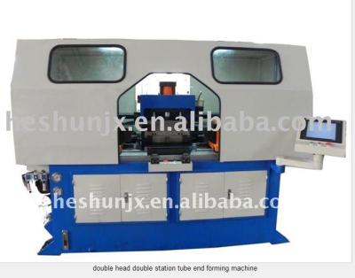 China double head station double tube end forming machine HSS-II-50 for sale