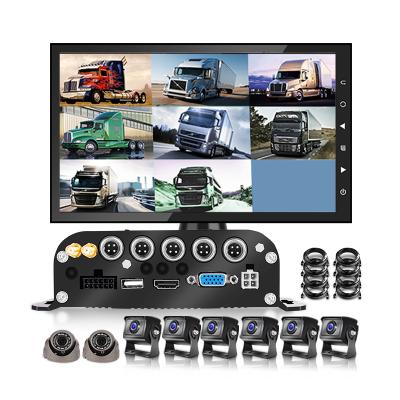 China Live Video Car Fleet Management CCTV DVR System Vehicle Video Loop Recording 1080P 8CH SD MDVR Kit for sale