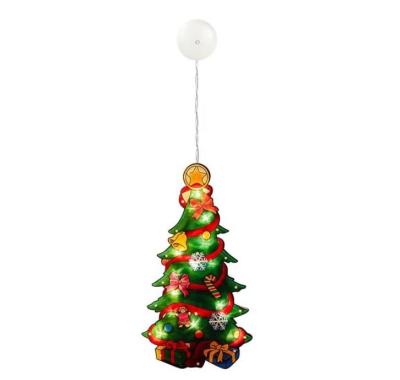 China Popular Christmas Wall Window Cup Light Decoration Glass Led Suction Christmas Decoration Pendant Light for sale