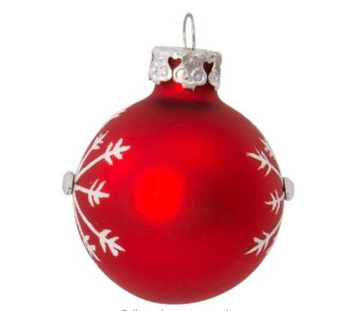 China Popular Party Decorations Supplies Christmas Ornaments Glass Christmas Ball Ornaments for sale