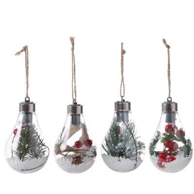 China Popular Christmas Hemp Rope LED Hanging Lamp For Christmas Party Decoration for sale