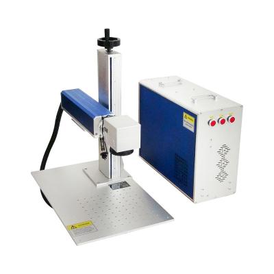 China Aluminum Laser Stainless Steel Metal Fiber Laser Marking Machine Laser Engraver 20W 30W for sale