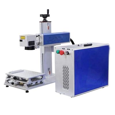 China Laser Marking QR Code Barcode Serial Number Laser Printing Machine Fiber Laser Marking Machine 20W 30W for sale