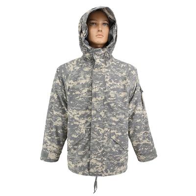 China Doublesafe ACU Custom Military Tactical Combat Camouflage M65 Army Jacket Raincoat Men for sale