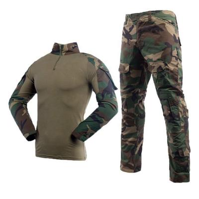 China Breathable Custom Tacical Frog Camouflage Long Sleeve Camouflage Doublesafe Army Military Pilot Suit g3 Shirt for sale