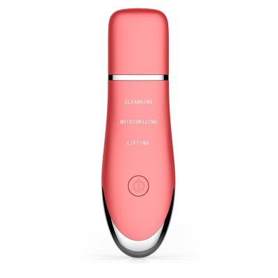 China DEEP CLEANING MC-205-1 Home Use Ultrasonic Shovel Skin Scrubber, Face Skin Peel Blackhead Removal Device for sale