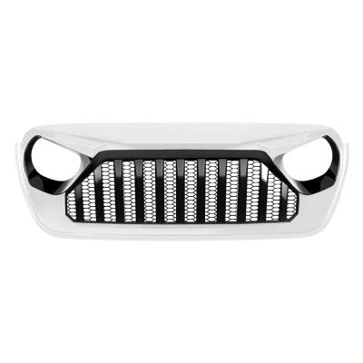 China Gladiator Vader ABS Plastic Material Grille with Mesh - Black and White for 18-22 Jeep Wrangler JL and Gladiator JT without TrailCam for sale