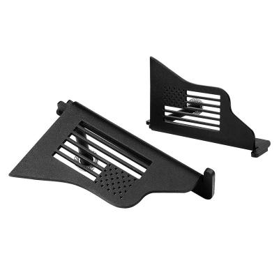 China Automotive Exterior Accessories Flag Style Steel Foot Pegs For 07-21 Jeep Wrangler JK JKU JL JT for sale