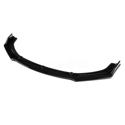 China ABS Glossy Black Front Lips Chin Spoiler Spoiler Style For 16-18 Honda Civic Sedan for sale