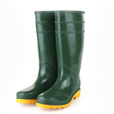 China Black Waterproof PVC Safety Water Shoes Rubber Boots Rubber Work Boots Chemical Work Boots Waterproof Rain Shoes for sale