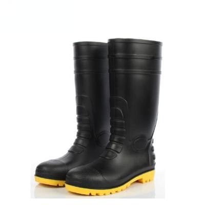 China Steel Toe Waterproof Rubber Safety Gumboots with Steel Toe Caps for sale