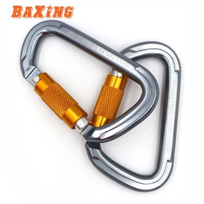 China Self-locking Type Mountaineering Automatic Buckle Safety Lock Safety Lock Mountaineering Pear Bearer Outdoor Equipment for sale