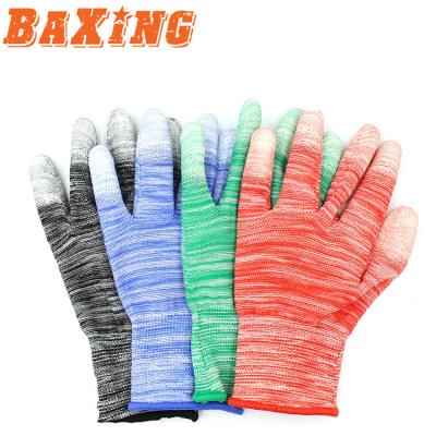 China Color PU Free Size Protective Nylon Dustproof Non-slip Electronic Work Gloves Anti-static Paint Gloves Gloves for sale