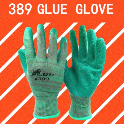 China Wholesale Cheap Wholesale Black Oil Resistant Hand Work Safety Palm Coating Nitrile Gloves Glue Safe Glove for sale