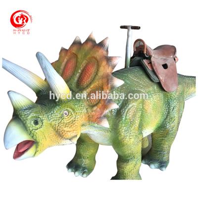 China Theme Park Kids Entertainment Mechanical Animatronic Dinosaur Walking Ride for sale