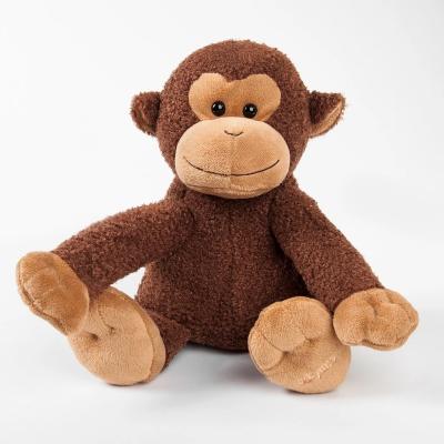 China Plush Monkey Stuffed Plush Soft Fluffy Animal Sitting Toy Custom Made for sale